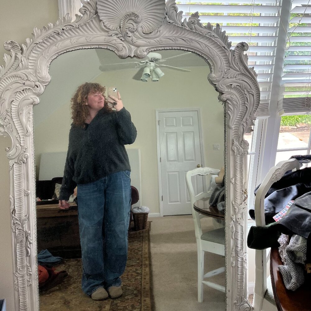 Women's Universal Thread Cropped Knit Pullover Sweater // Size Large